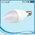 Classic Design E27 E14 5w Candle Light CE RoHS Plastic LED Bulb Light